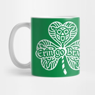 Erin go Bragh! Shamrock (white print) Mug